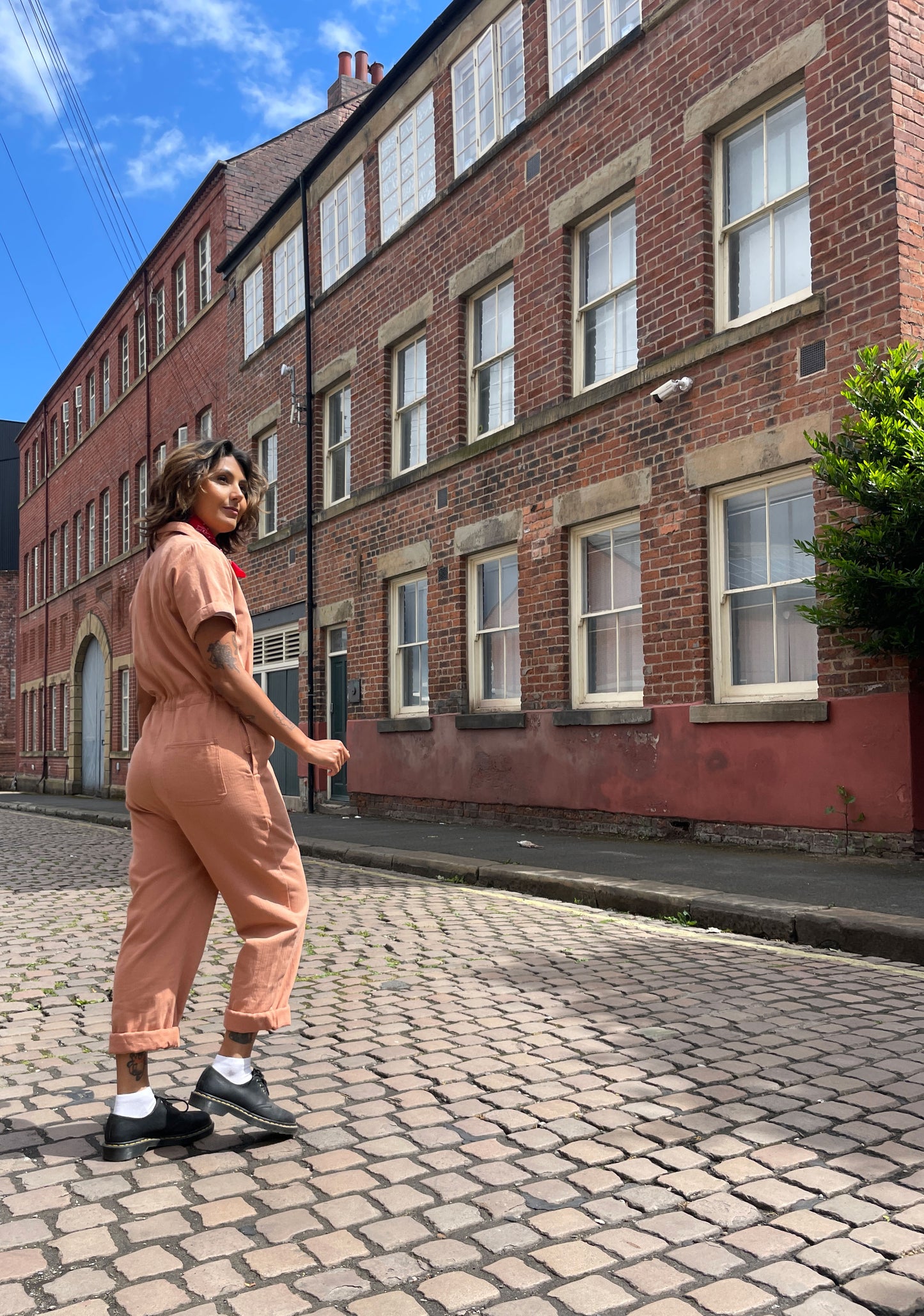 Unisex Short Sleeve Pink Coveralls Jumpsuit