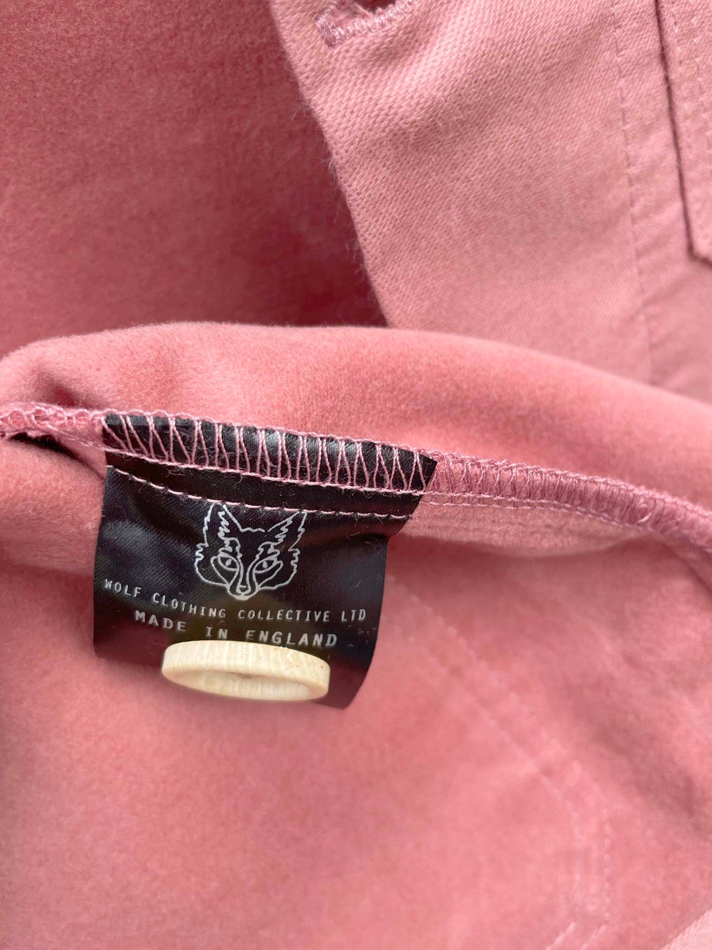 50er Moleskin Französische Arbeitsjacke Dusty Pink