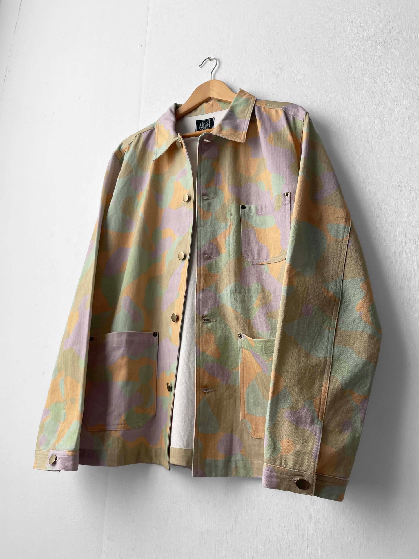 Herringbone Jungle Pastel Chore Jacket Camouflage