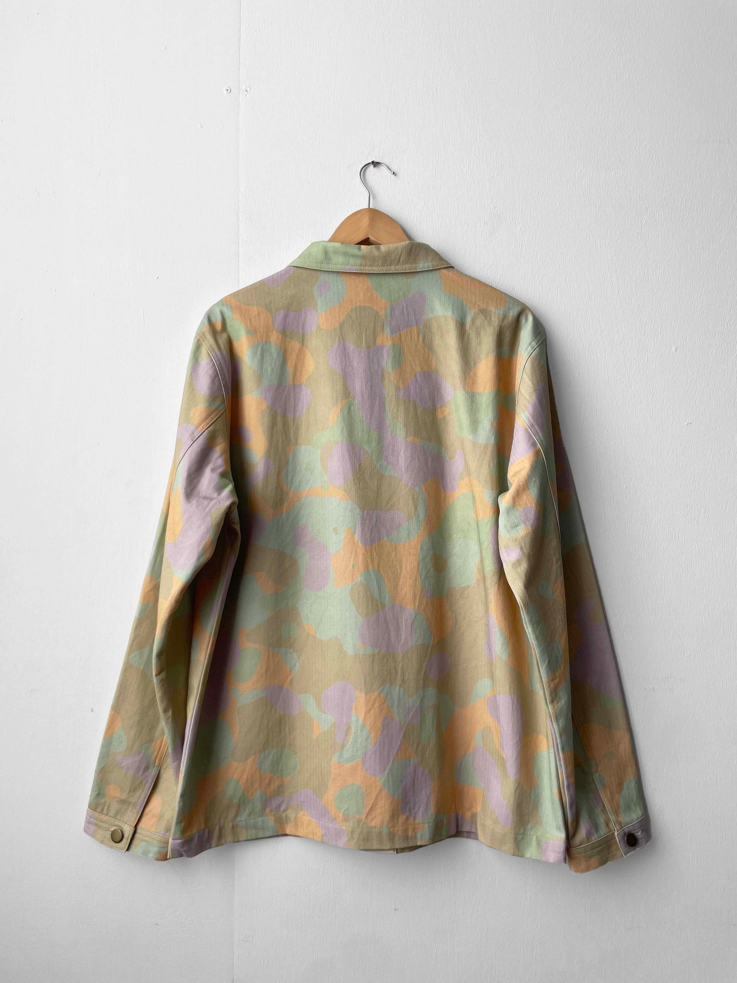 Herringbone Jungle Pastel Chore Jacket Camouflage