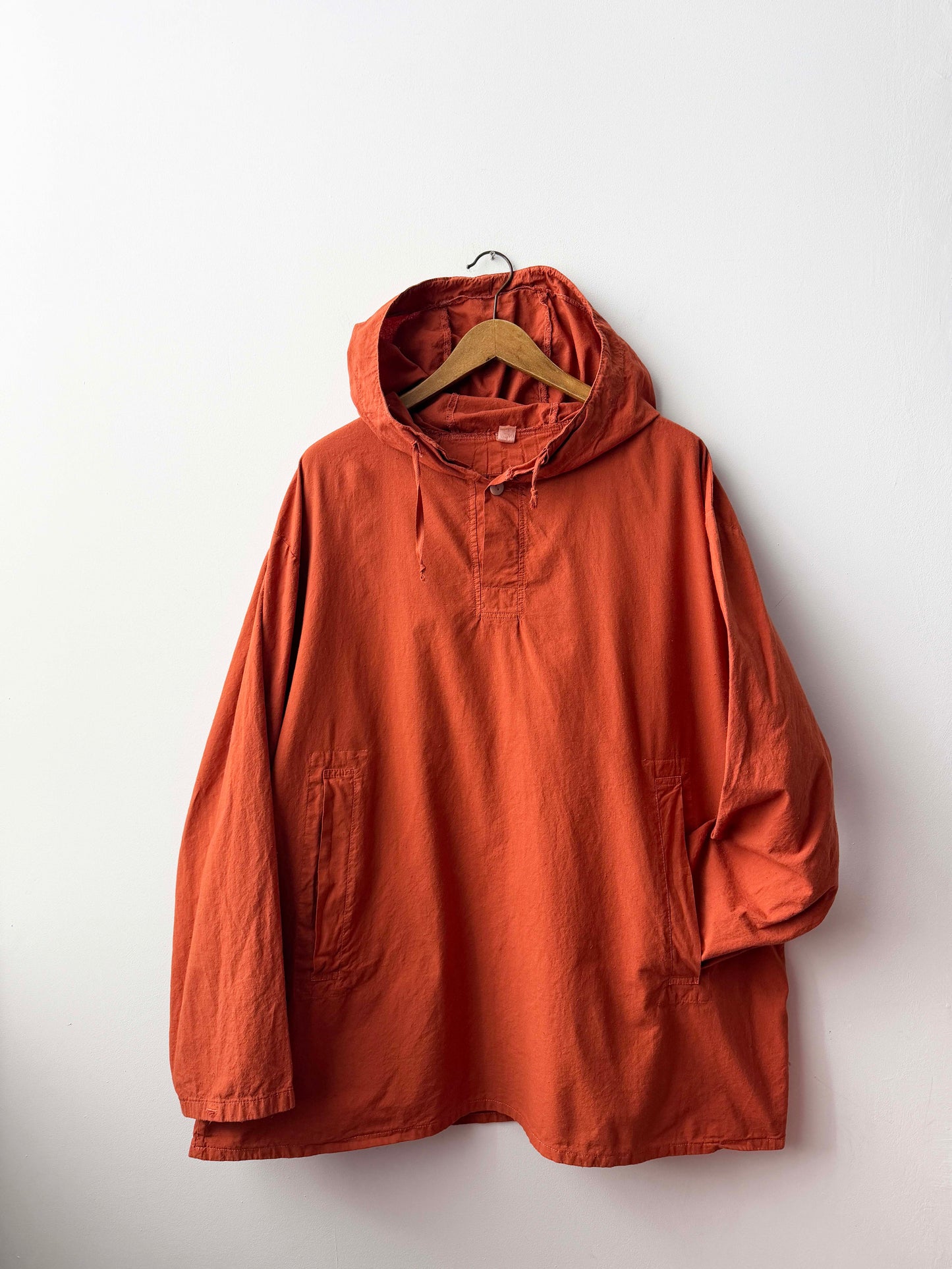 Vintage 1997s Orange Overhead Italian Smock Jacket