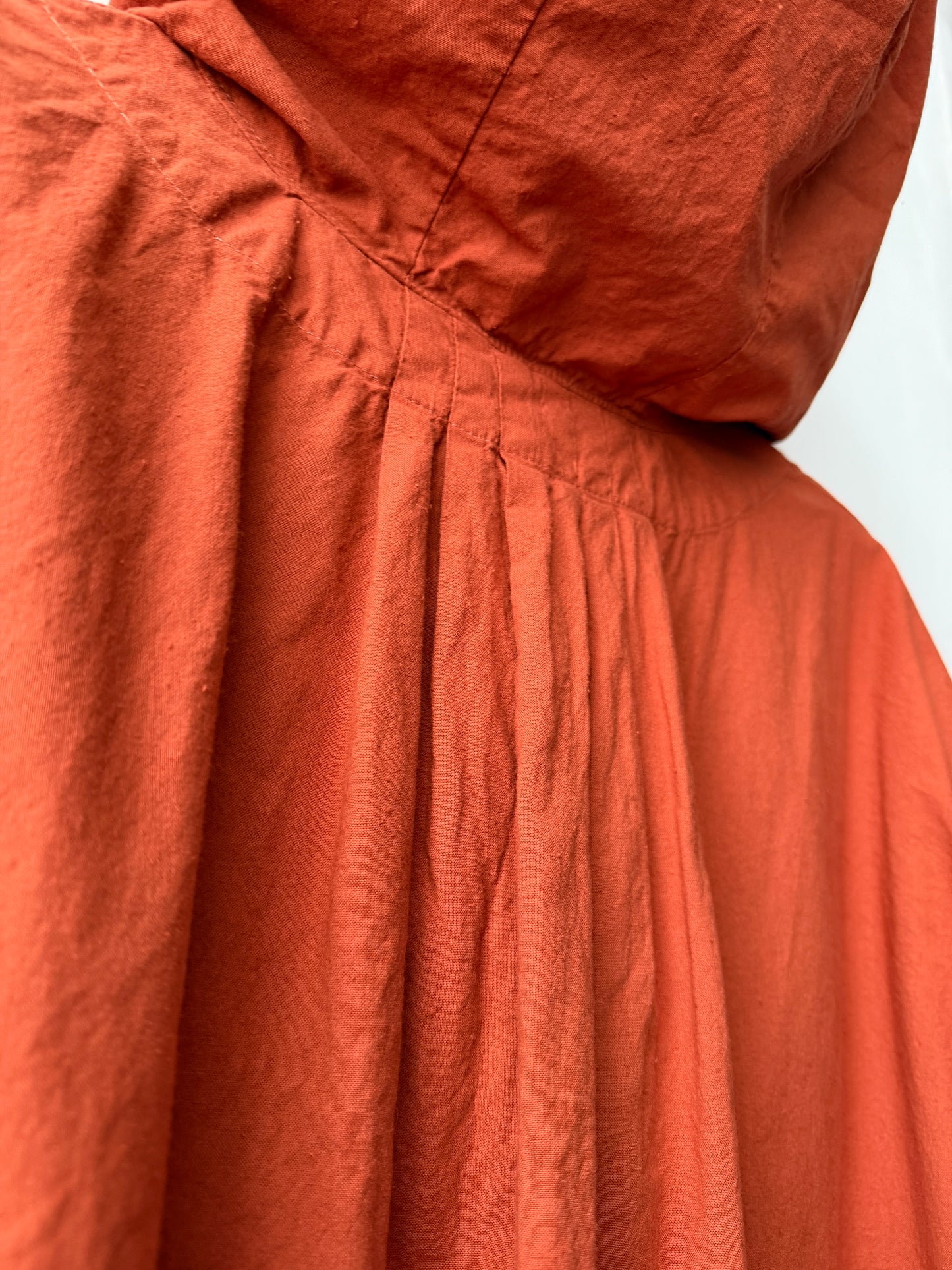 Vintage 1997s Orange Overhead Italian Smock Jacket