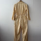 Vintage Cotton Boilersuit Jumpsuit Cream