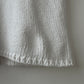 Vintage Italian Cotton Knitted Short Sleeve Batwing Top White