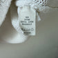 Vintage Italian Cotton Knitted Short Sleeve Batwing Top White