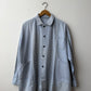Vintage Distressed Patch French Chore Jacket Herringbone