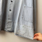Vintage Distressed Patch French Chore Jacket Herringbone
