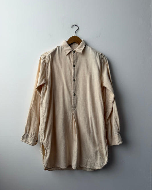 Vintage 1983 Cotton Overhead Shirt Waffle Smock
