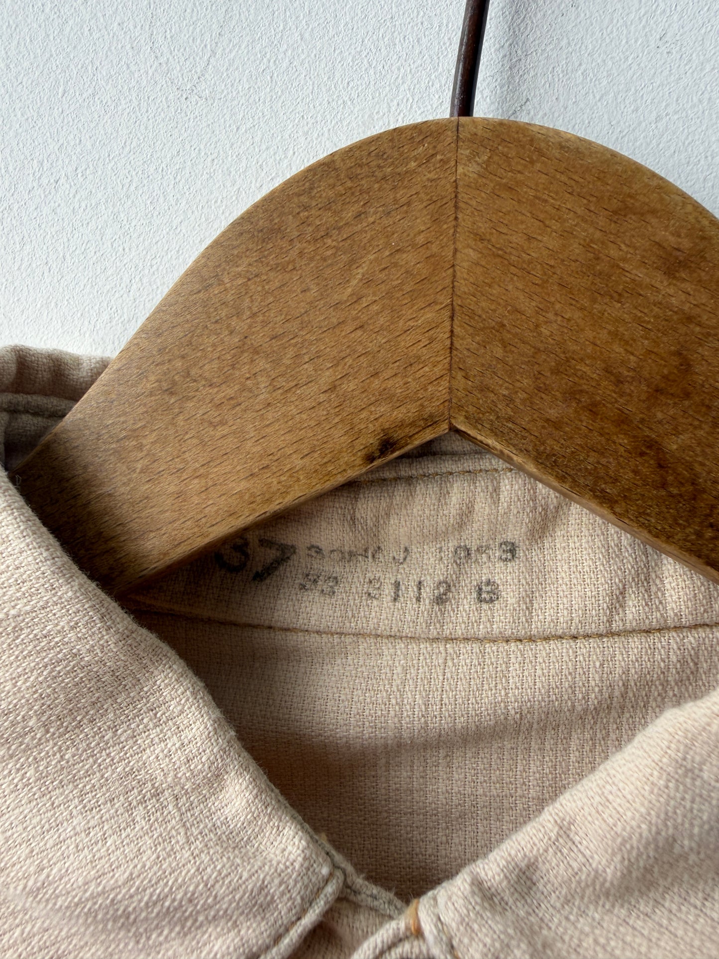 Vintage 1983 Cotton Overhead Shirt Waffle Smock