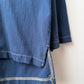 Vintage V Neck Overhead Smock Navy