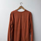 Vintage V Neck Overhead Smock Burnt Orange
