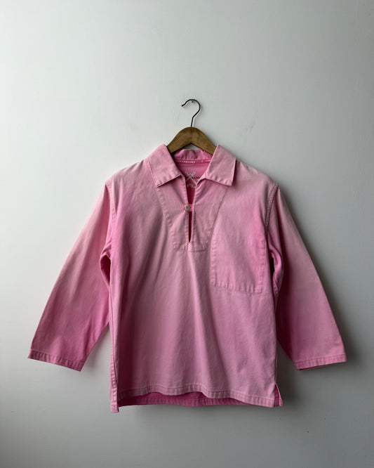 Breton Fisherman's Sailor Smock Canvas Pink