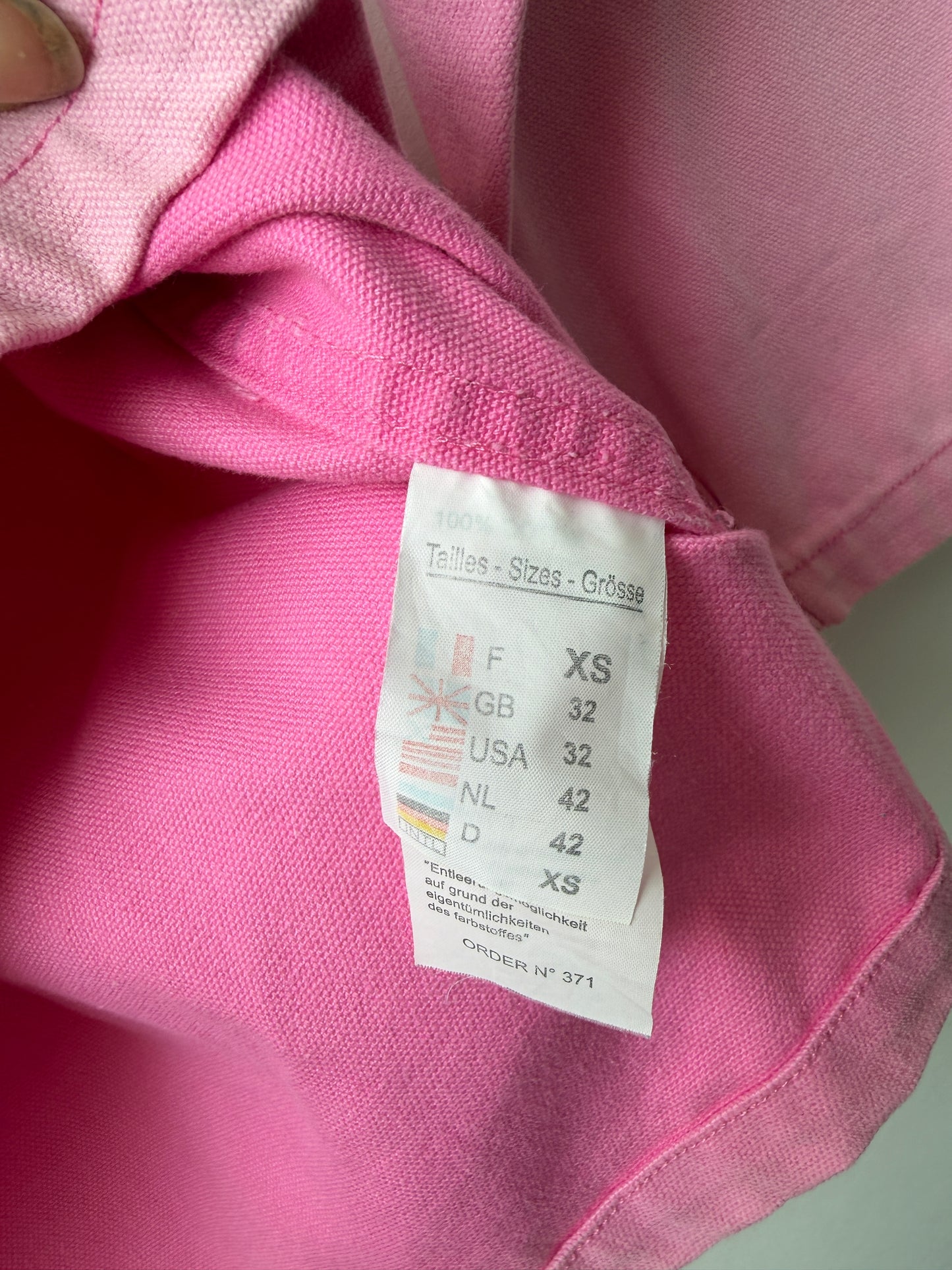 Breton Fisherman's Sailor Smock Canvas Pink