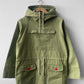 Green Cadet Smock Cotton Canvas Red Buttons