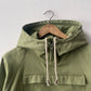 Green Cadet Smock Cotton Canvas Red Buttons