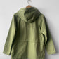 Green Cadet Smock Cotton Canvas Red Buttons
