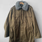 Vintage 1989 Czech Military Jacket Fur Collar