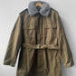 Vintage 1989 Czech Military Jacket Fur Collar