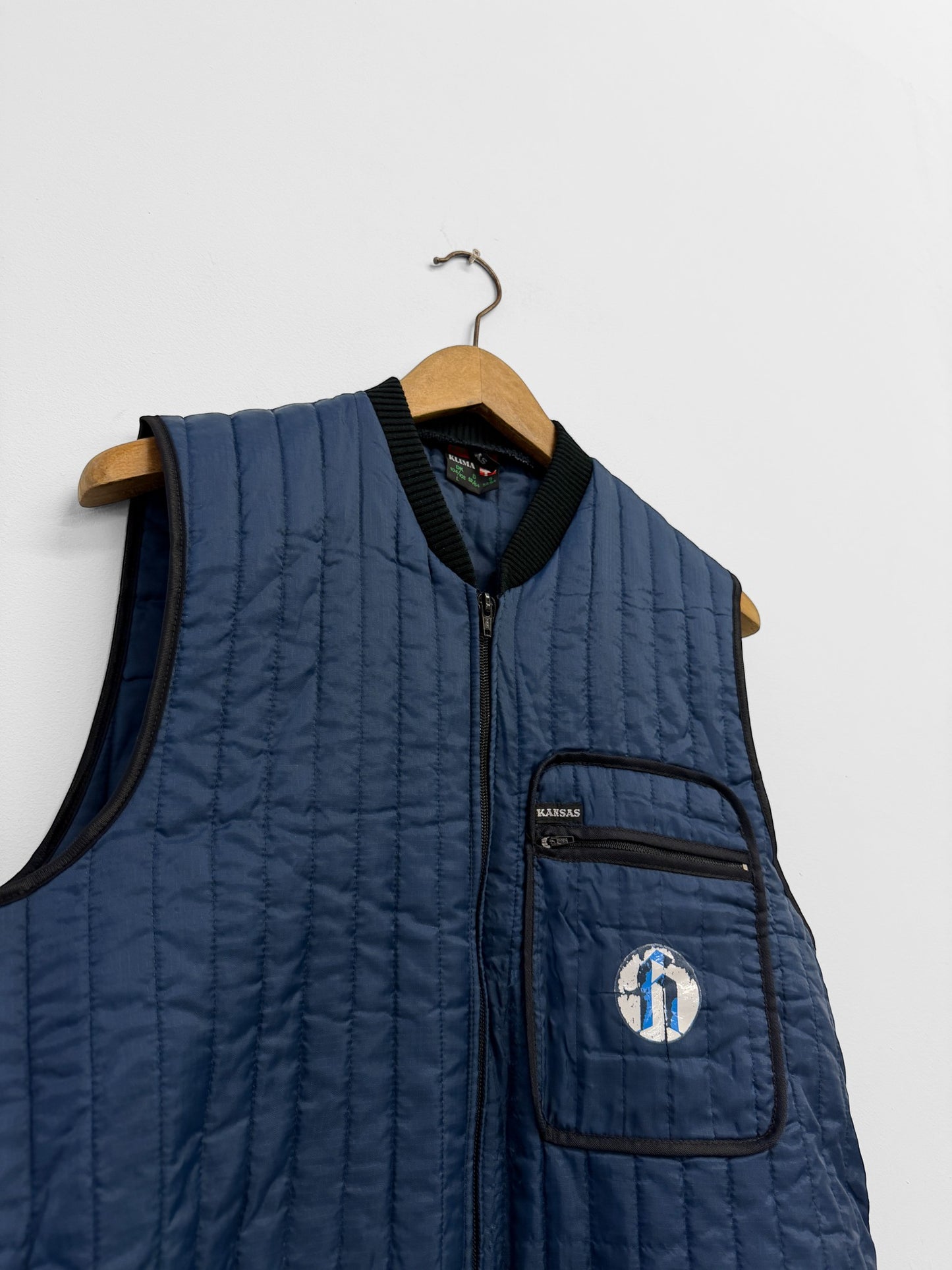 Vintage Sleeveless Quilted Vest Jacket Thermal Liner