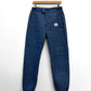 Vintage Quilted Thermal Trousers Navy