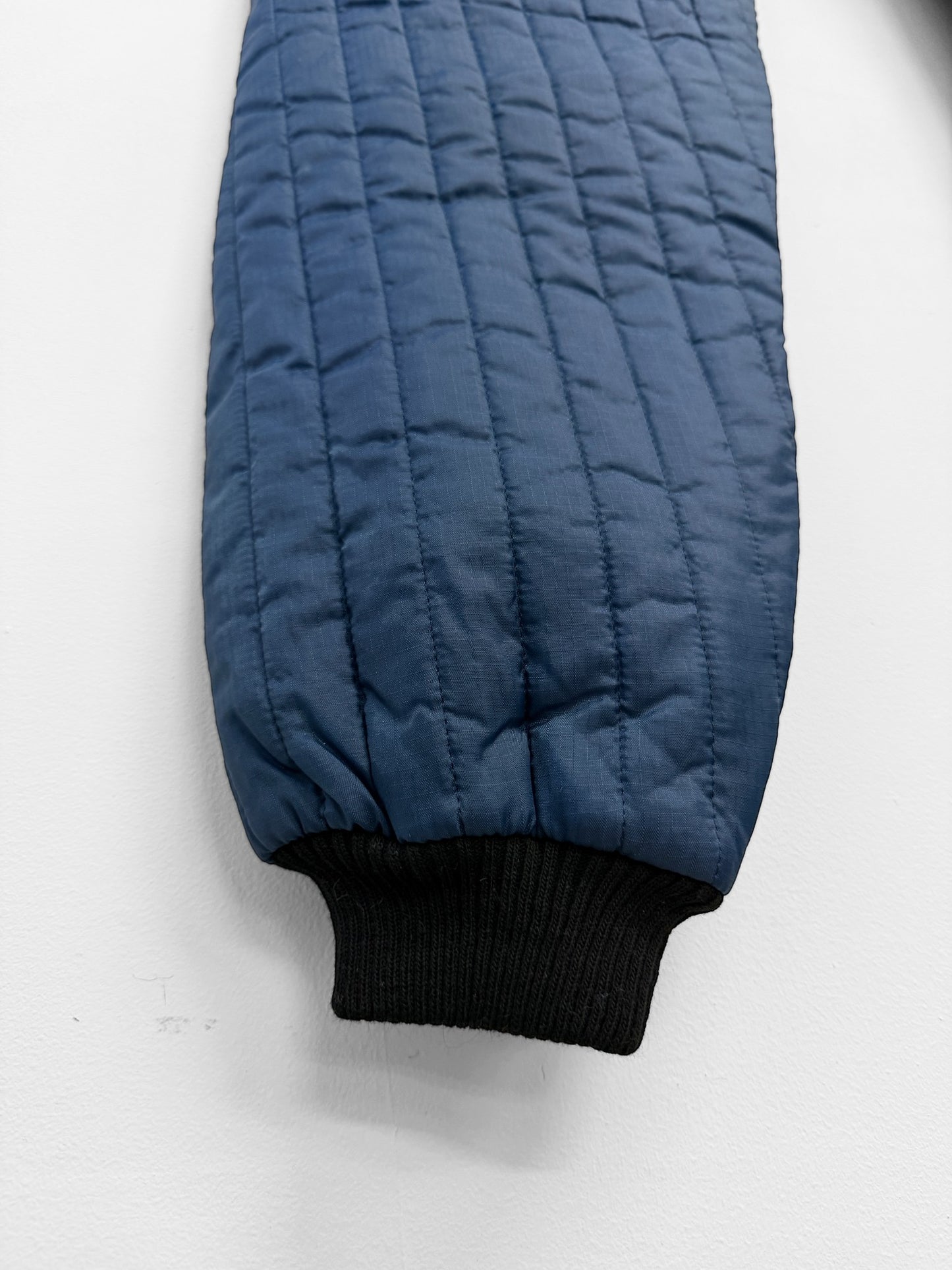 Vintage Quilted Thermal Trousers Navy