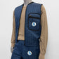 Vintage Sleeveless Quilted Vest Jacket Thermal Liner