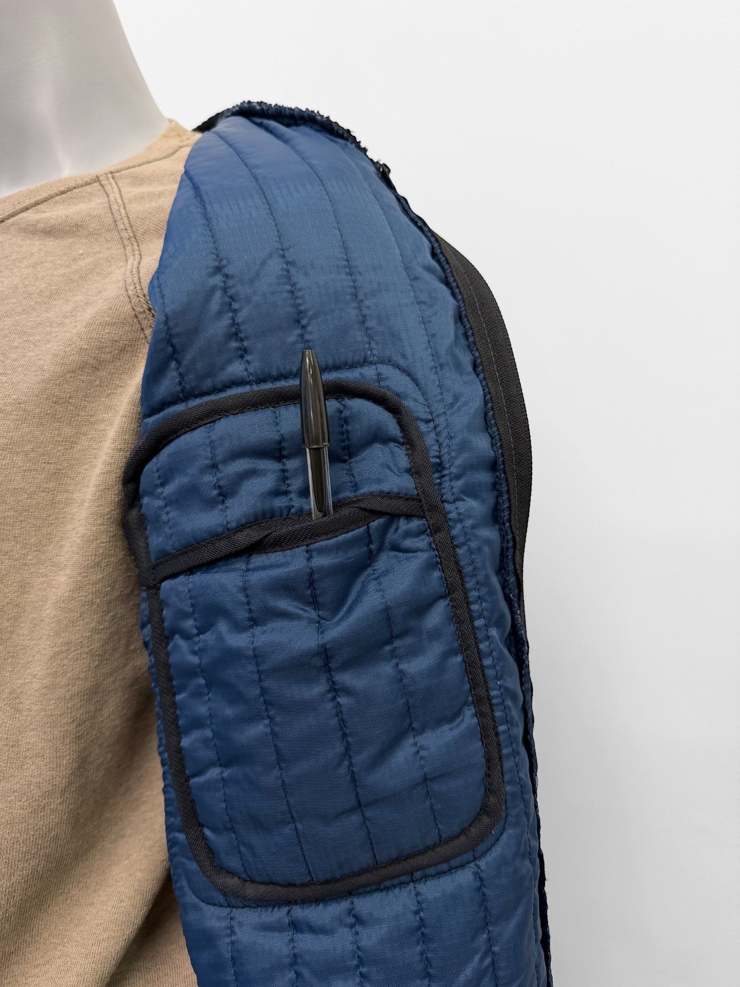 Vintage Sleeveless Quilted Vest Jacket Thermal Liner