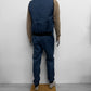 Vintage Quilted Thermal Trousers Navy