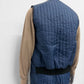 Vintage Sleeveless Quilted Vest Jacket Thermal Liner