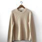 Organic Fisherman Jumper Chunky Knit Ecru Beige