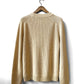 Organic Chunky Knit Fisherman Jumper Ecru Beige