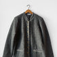 Vintage European Wool Contrast Embroidered Jacket Grey