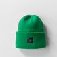Knitted Vivid Green Beanie Hat