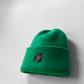 Knitted Vivid Green Beanie Hat