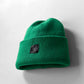 Knitted Vivid Green Beanie Hat