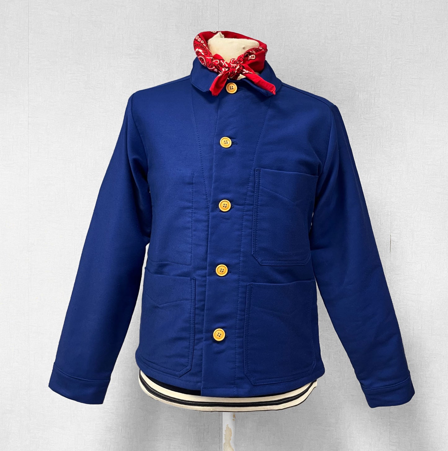 50s Moleskin French Chore Jacket Navy Blue