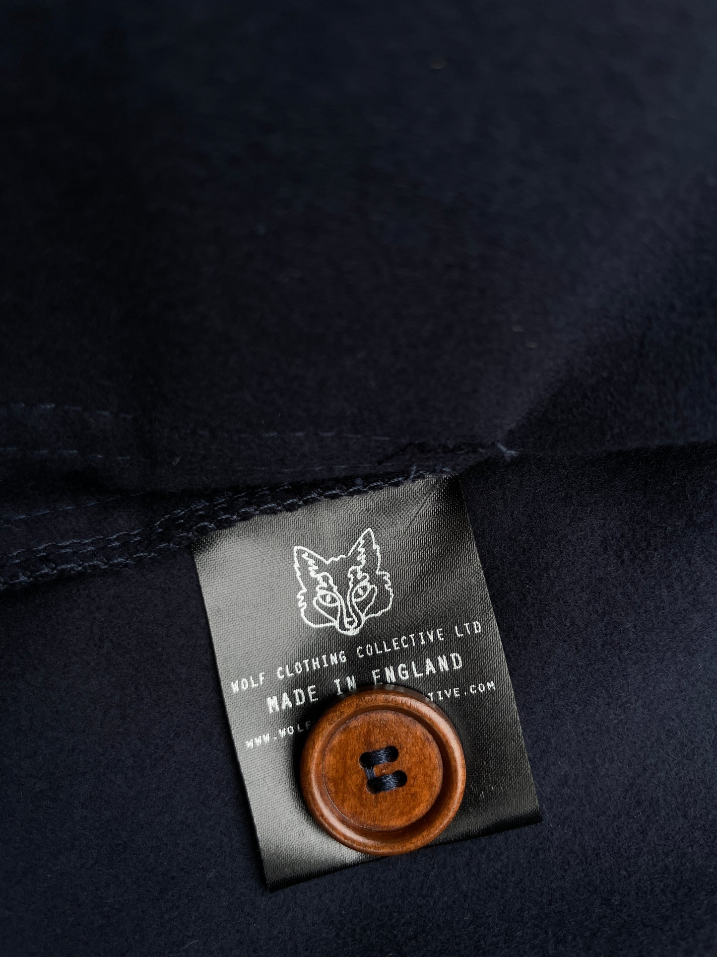 Ink Blue French Moleskin Chore Jacket Made In England