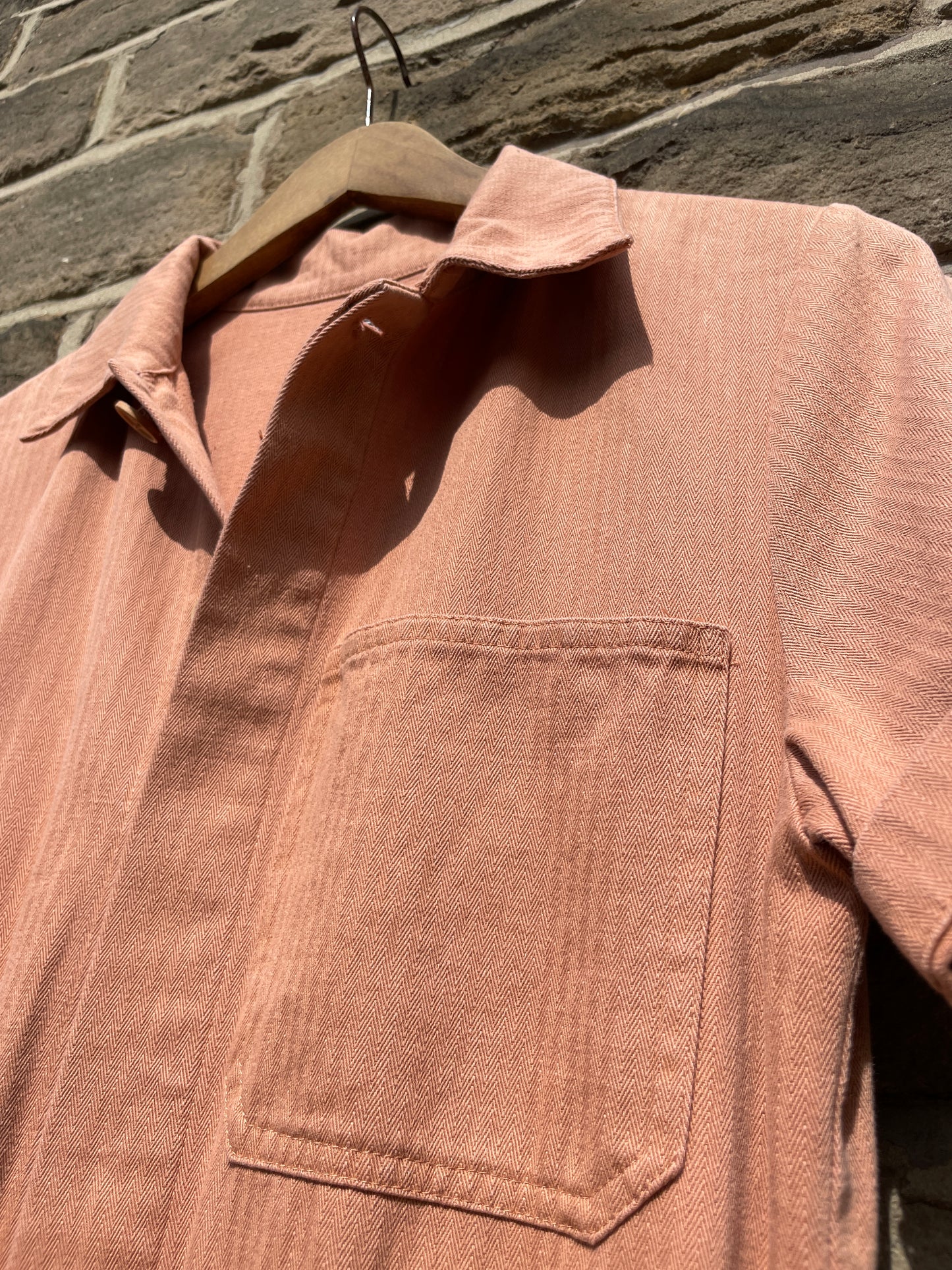 Unisex Short Sleeve Pink Coveralls Jumpsuit