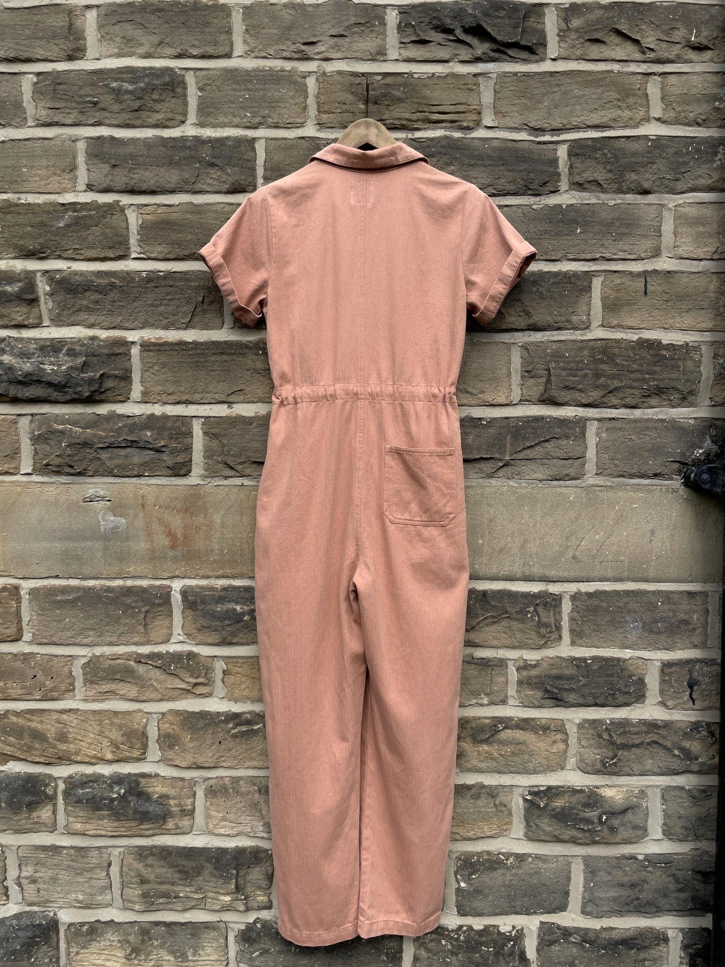 Unisex Short Sleeve Pink Coveralls Jumpsuit