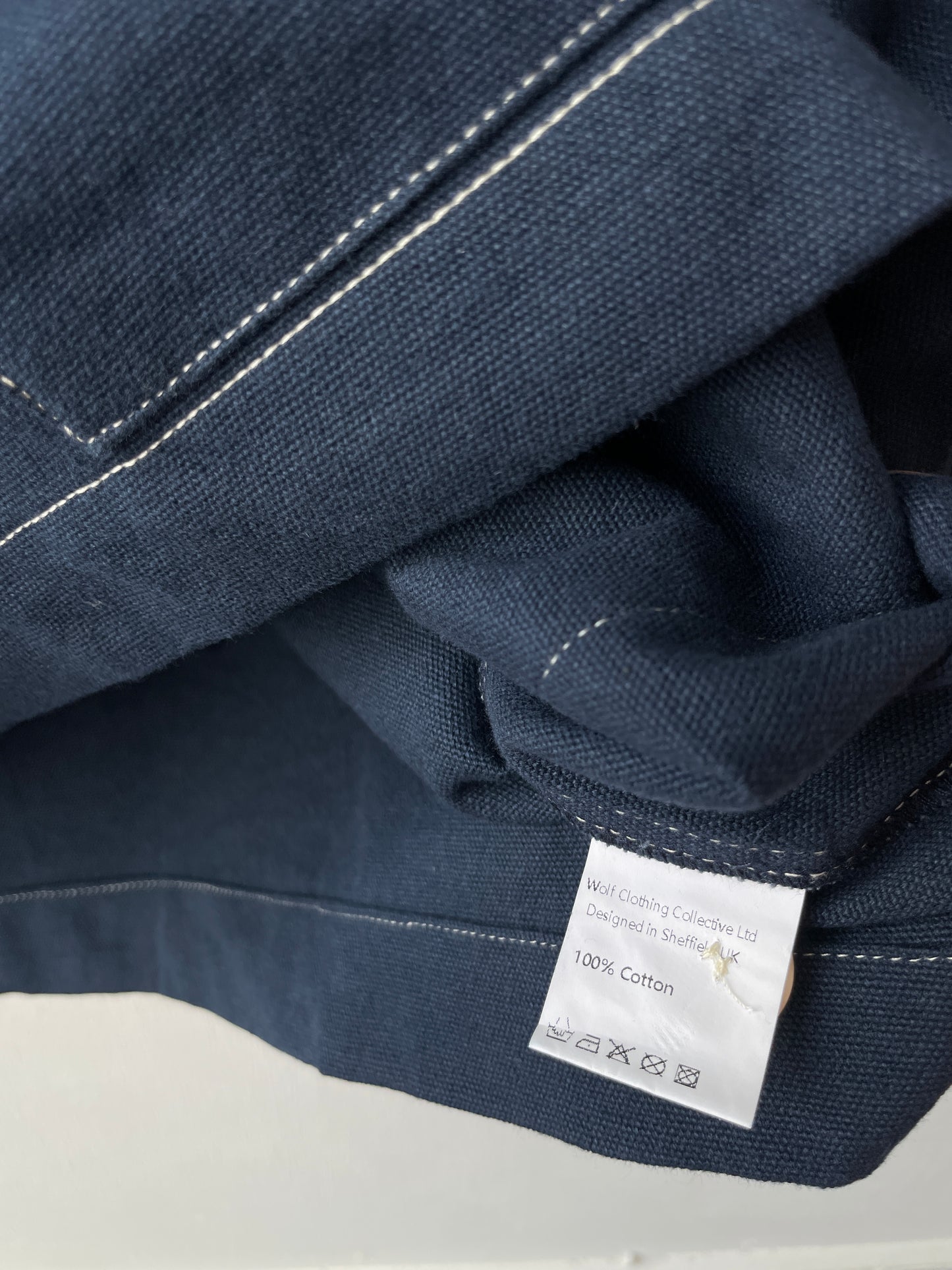 Cadet Smock Navy Ink Blue Cotton Canvas