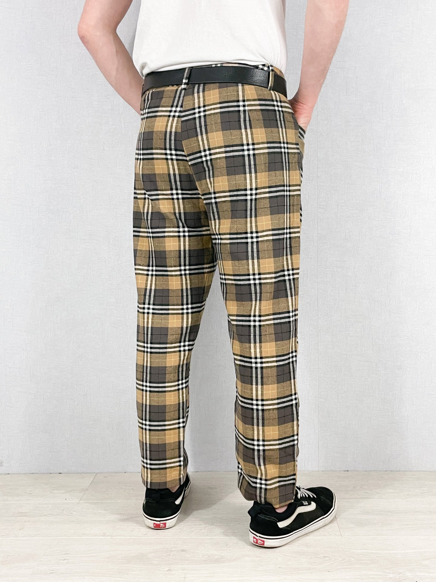 Brushed Cotton Tartan Check Trousers