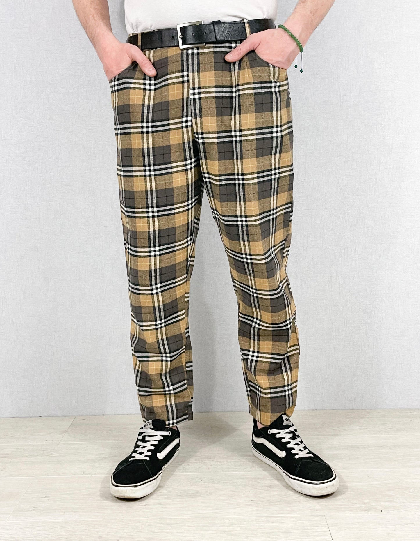 Brushed Cotton Tartan Check Trousers