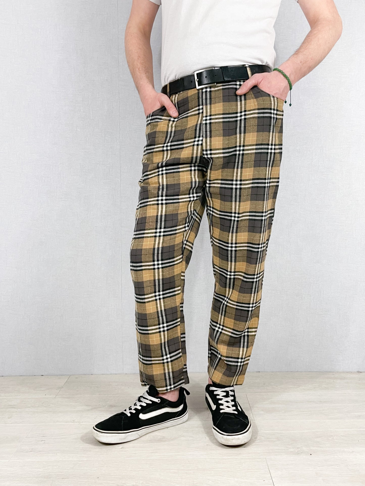 Brushed Cotton Tartan Check Trousers