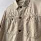 Vintage 1970s 2 Pocket Camel Brown Chore Shirt