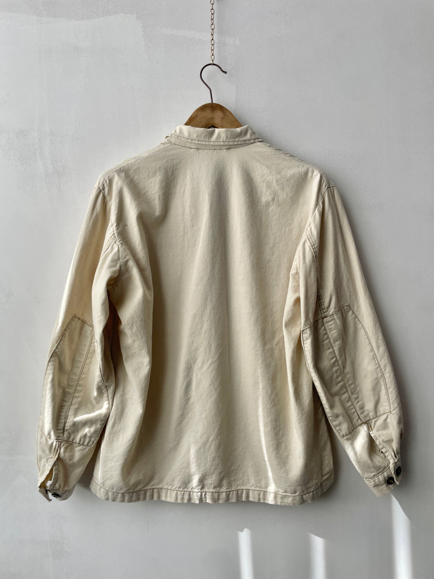 Vintage 1970s 2 Pocket Camel Brown Chore Shirt