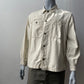 Vintage 1970s 2 Pocket Camel Brown Chore Shirt