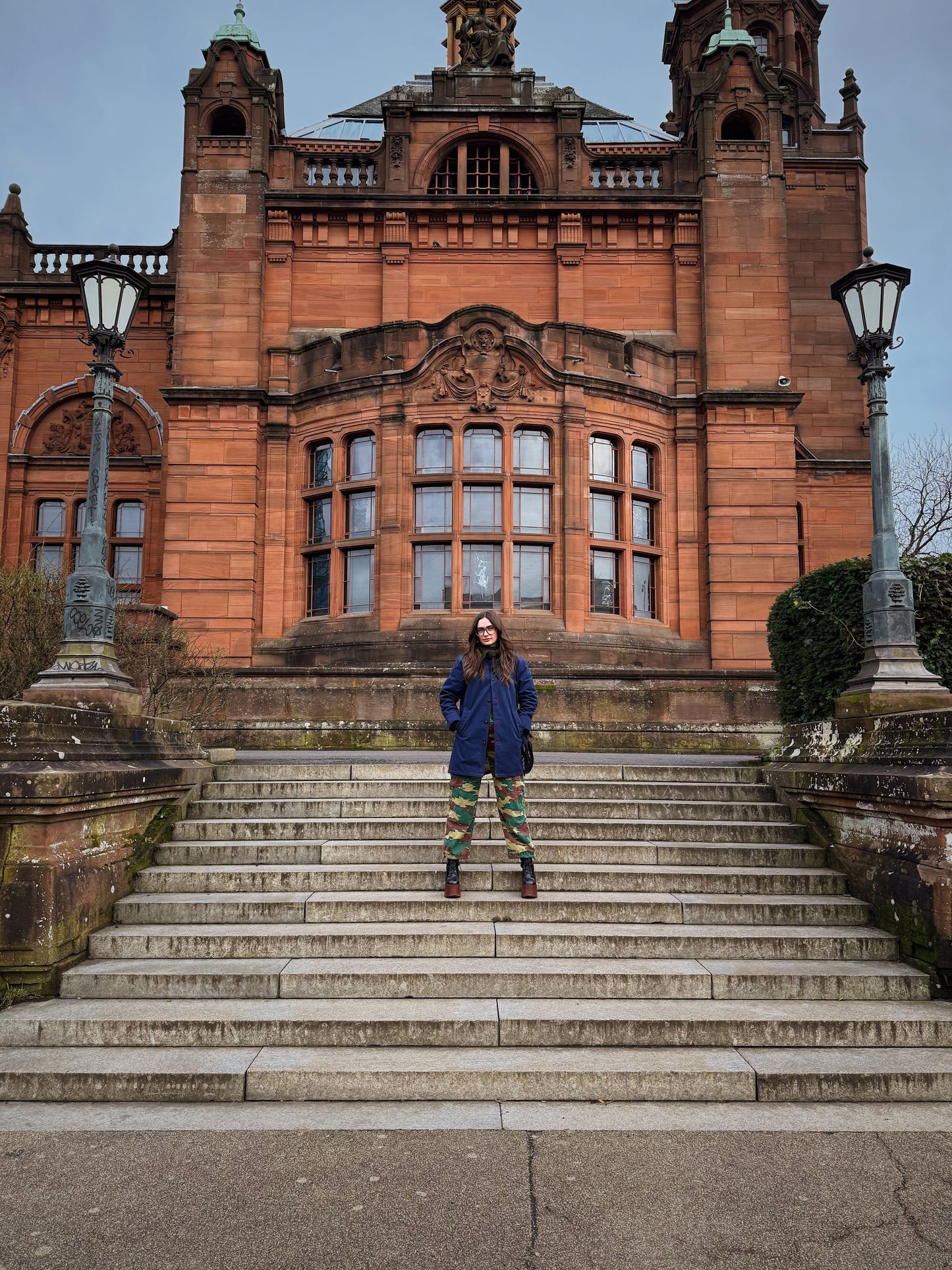 Französische Arbeitsjacke Moleskin Racing Grün