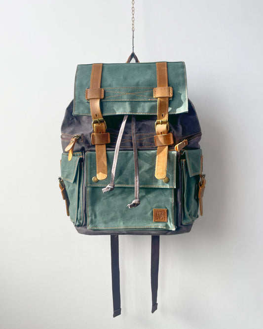WOLF Waxed Cotton Large Rucksack