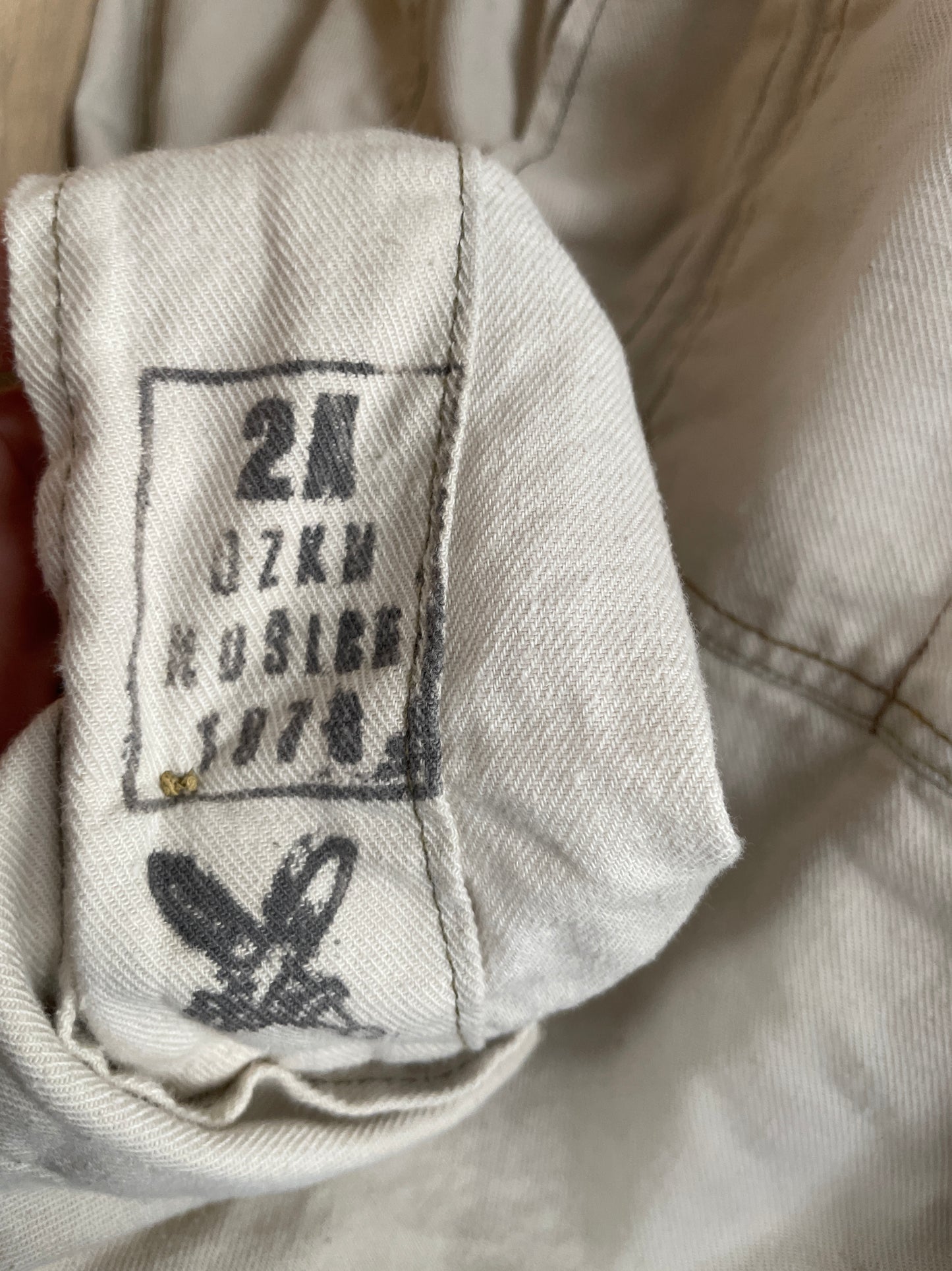 Vintage 1970s 2 Pocket Camel Brown Chore Shirt