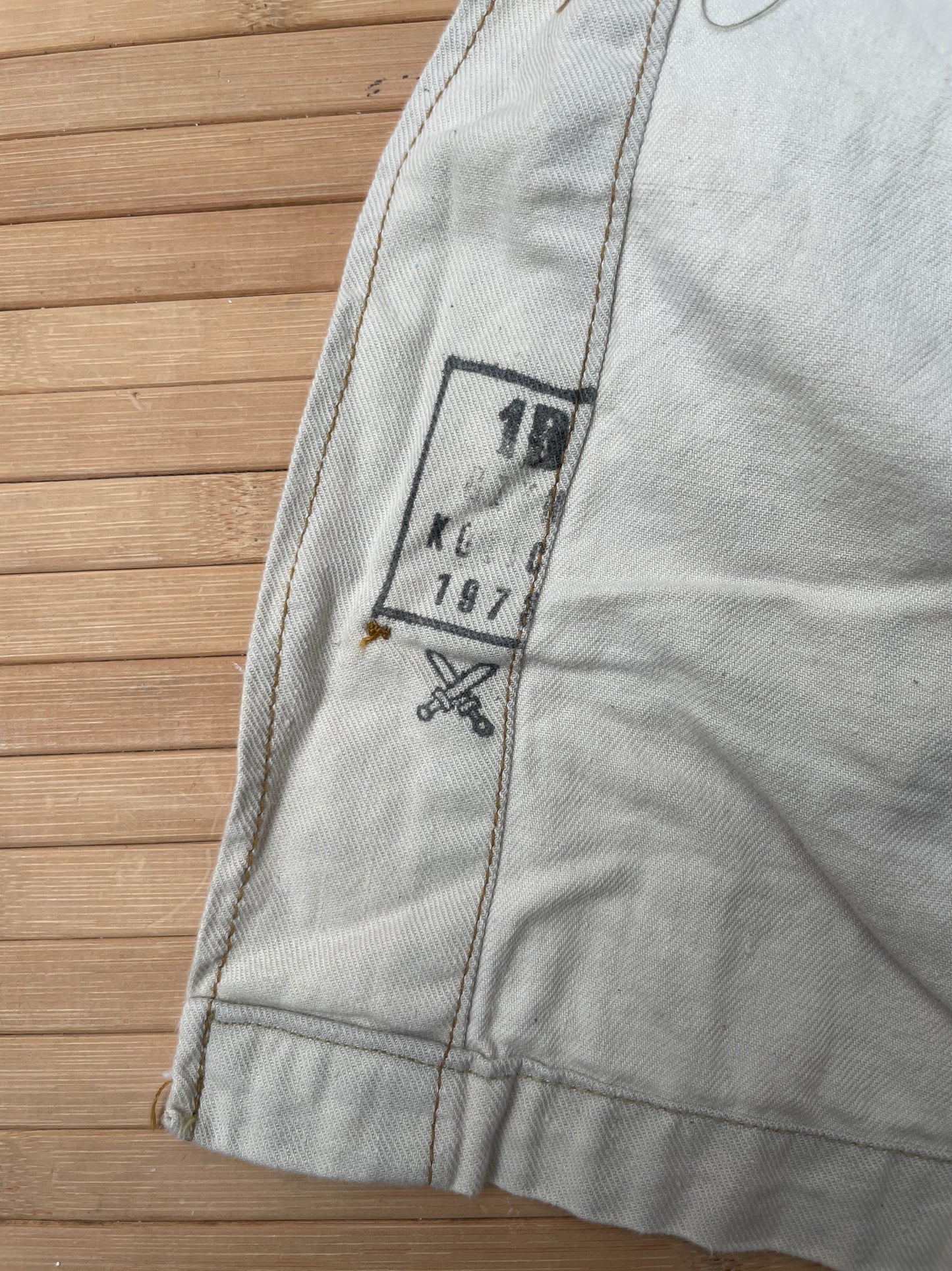 Vintage 1970s 2 Pocket Camel Brown Chore Shirt